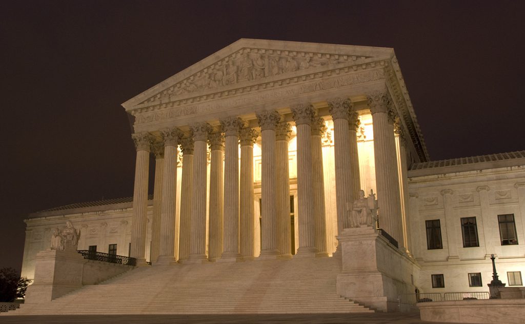 US Supreme Court at Night